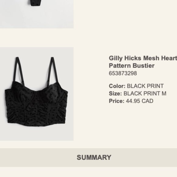 Hollister Heart Mesh Corset Top - Picture 6 of 6